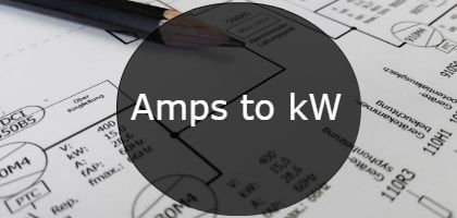 Amp To Kw Conversion Chart