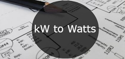 Kw To Watts Convert Automatically Formula Calculator Chart Table