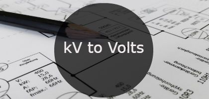 Kv To Volts Calculator How To Convert In 1 Step Table And Formula