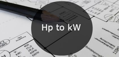 Horsepower To Kw Conversion Chart