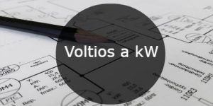 voltios a kW