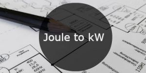 Joule to kW