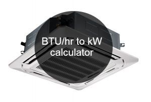 btu hr to kw