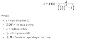 Overcurrent and Inverse-Time Relay Selection Calculator