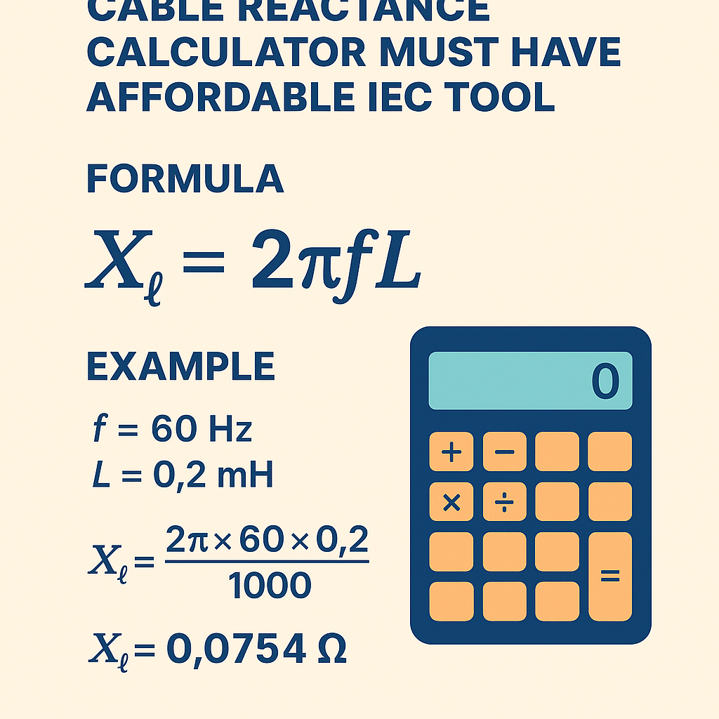 Cable Reactance Calculator Must Have Affordable Iec Tool for Accurate Wiring