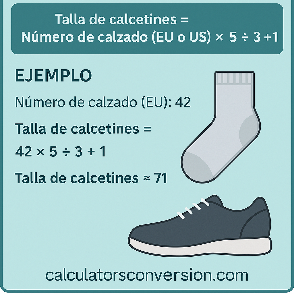 Calculadora Calcetines Talla Por Numero Calzado Eu Us guía práctica y rápida