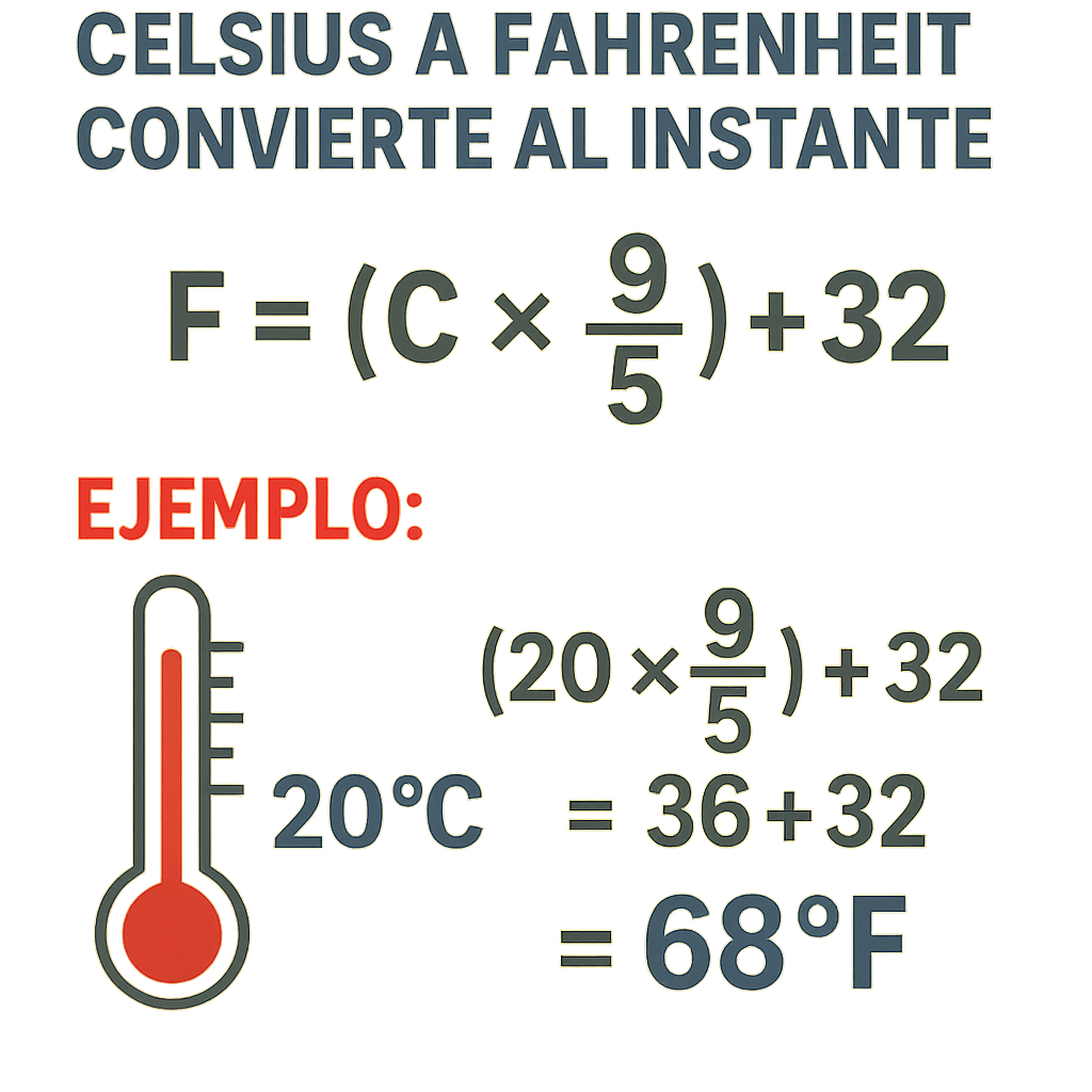 Calculadora Celsius A Fahrenheit convierte al instante con precisión y rapidez