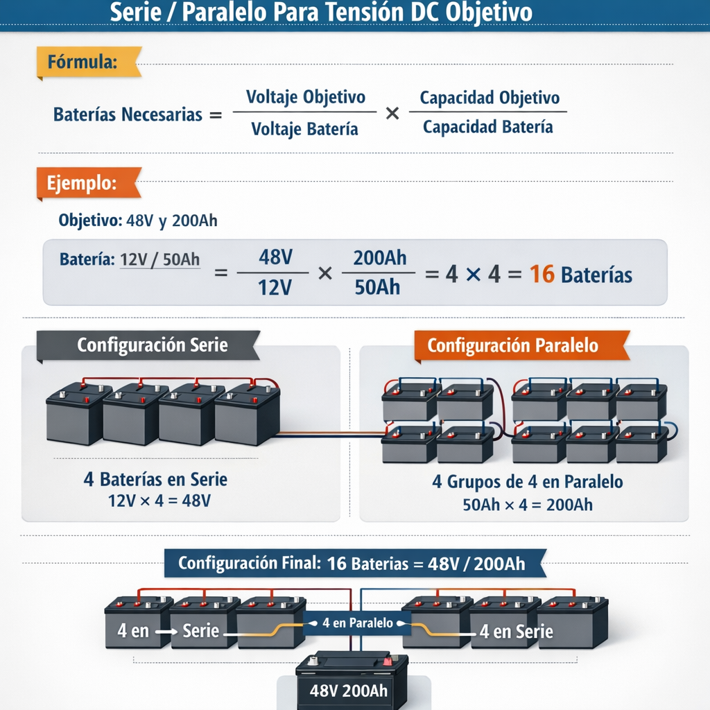 Calculadora Configuracion Baterias Ups Serie Paralelo Para Tension Dc Objetivo: guía práctica