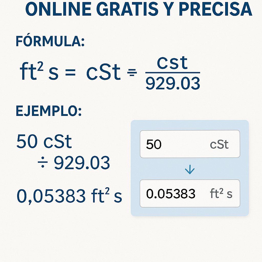 Calculadora Cst A Ft2 S Online Gratis Y Precisa para conversiones rápidas