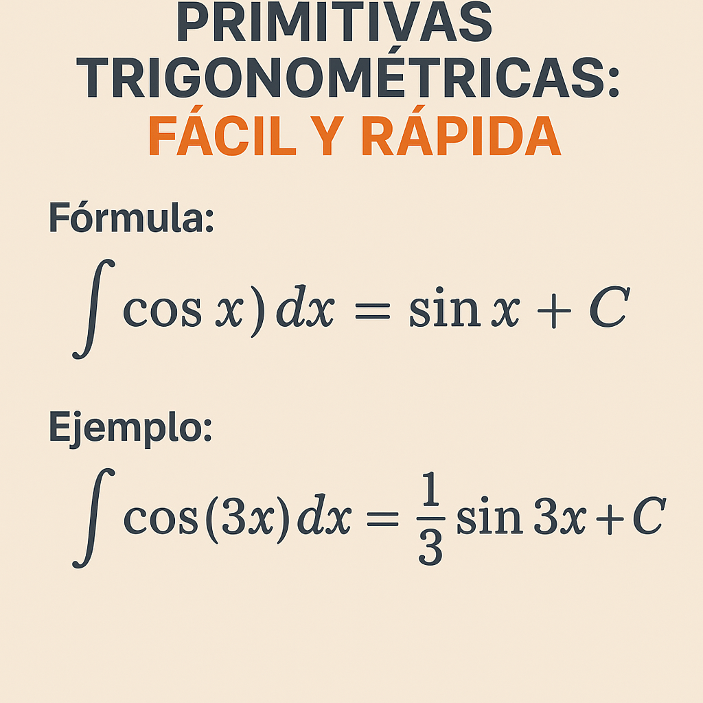 Calculadora de primitivas trigonométricas: fácil y rápida para estudiantes y docentes