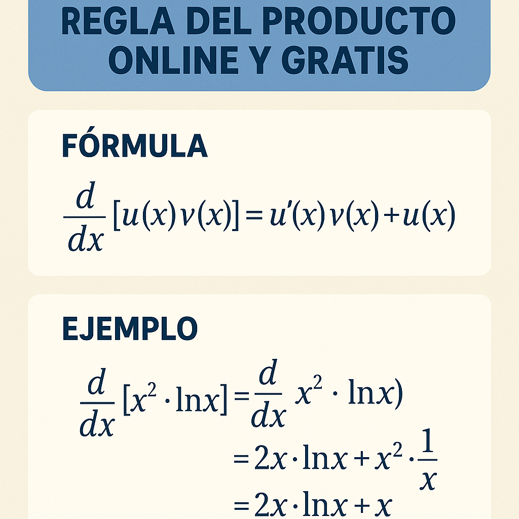 Calculadora De Regla Del Producto Online Y Gratis para conversiones rápidas