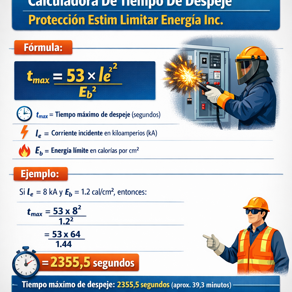 Calculadora De Tiempo De Despeje Maximo Proteccion Estim Limitar Energia Inc para proyectos eléctricos