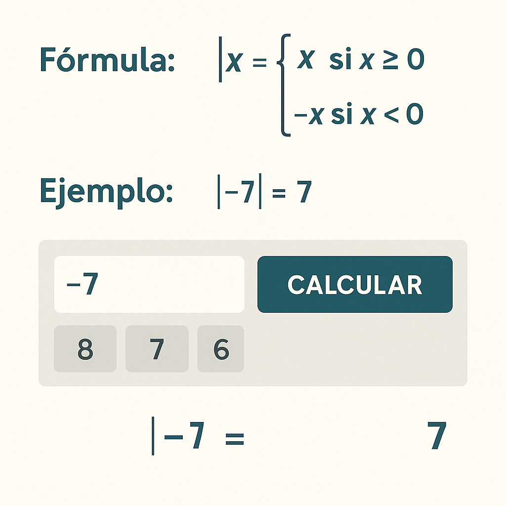 Calculadora De Valor Absoluto De Un Numero Online Gratis para resolver ejercicios rápido