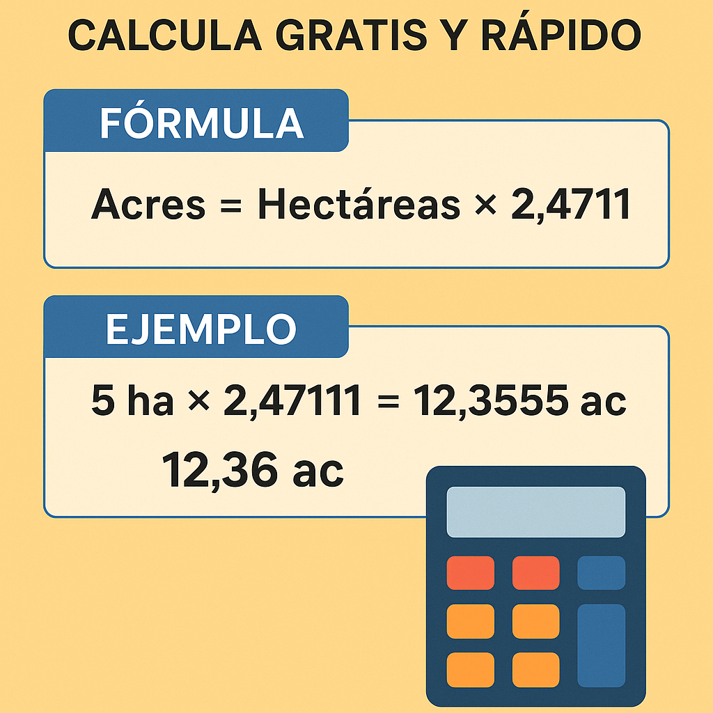 Calculadora Hectareas A Acres Calcula Gratis Y Rapido para Agricultura y Terrenos