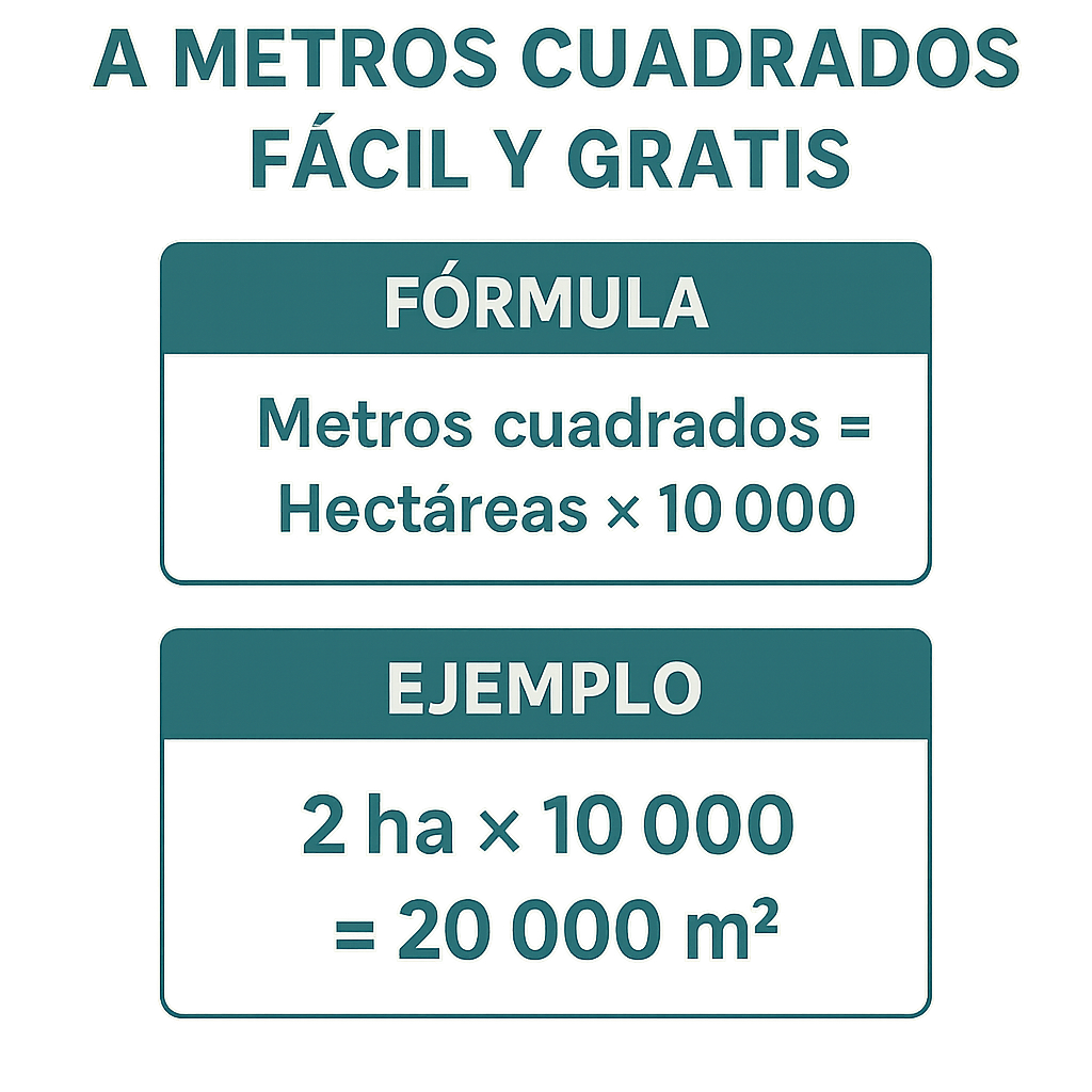 Calculadora Hectareas A Metros Cuadrados Facil Y Gratis para proyectos agrícolas