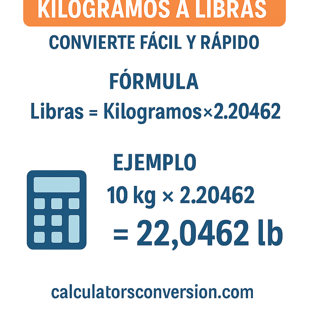 Calculadora Kilogramos A Libras Convierte Facil Y Rapido para Peso Exacto