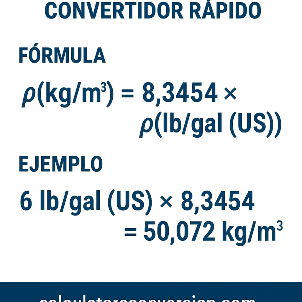 Calculadora Lb Gal Us A Kg M3 Convertidor rapido y preciso online