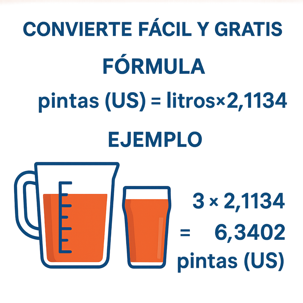 Calculadora Litros A Pintas Us Convierte Facil Y Gratis — conversor rápido
