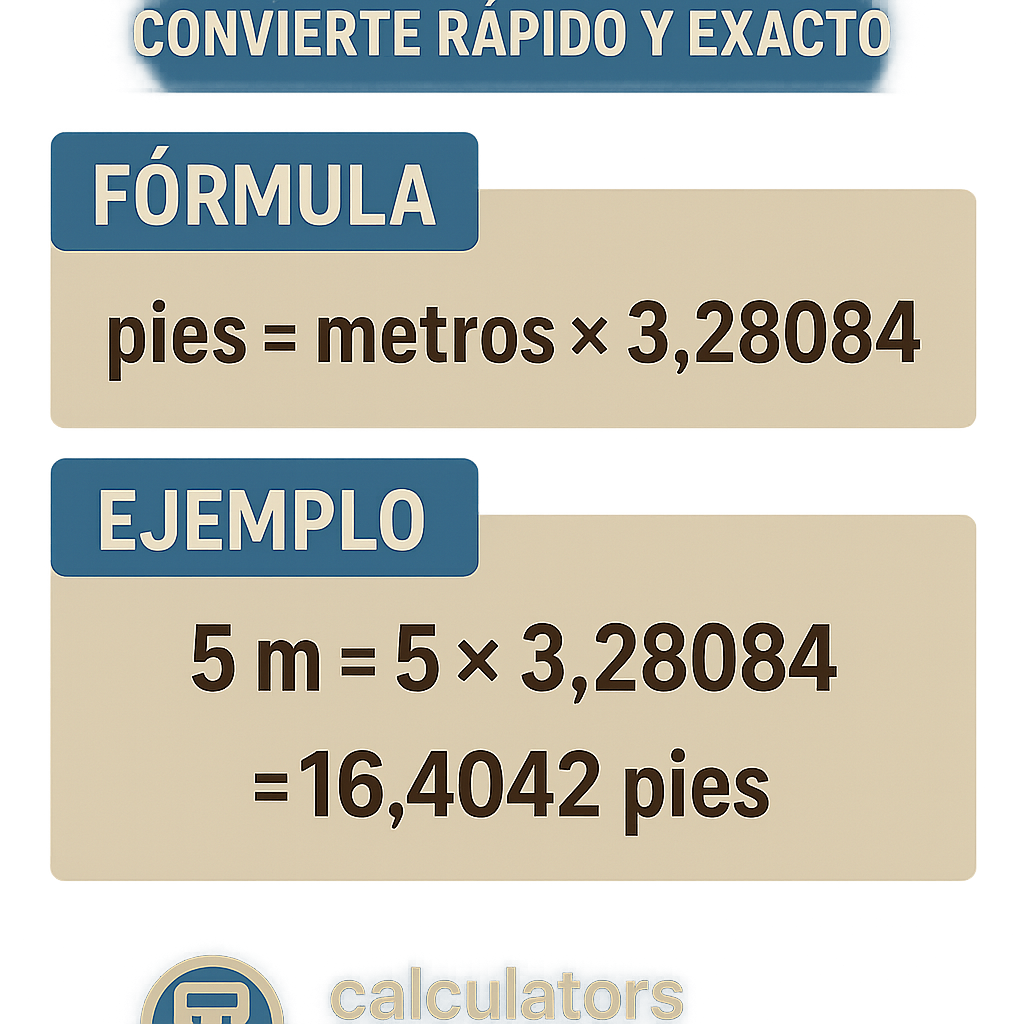 Calculadora Metros A Pies Gratis Convierte Rapido Y Exacto en segundos
