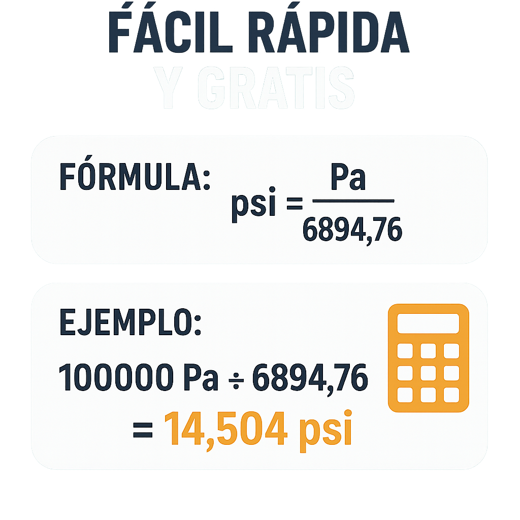 Calculadora Pascal A Psi Facil Rapida Y Gratis para conversiones precisas