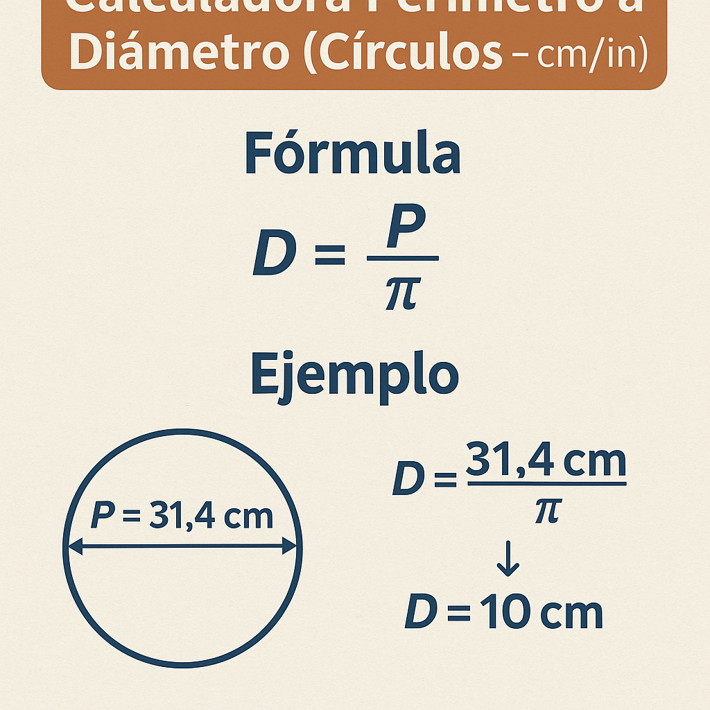 Calculadora Perimetro A Diametro Circulos Cm In: calcula rápido y preciso