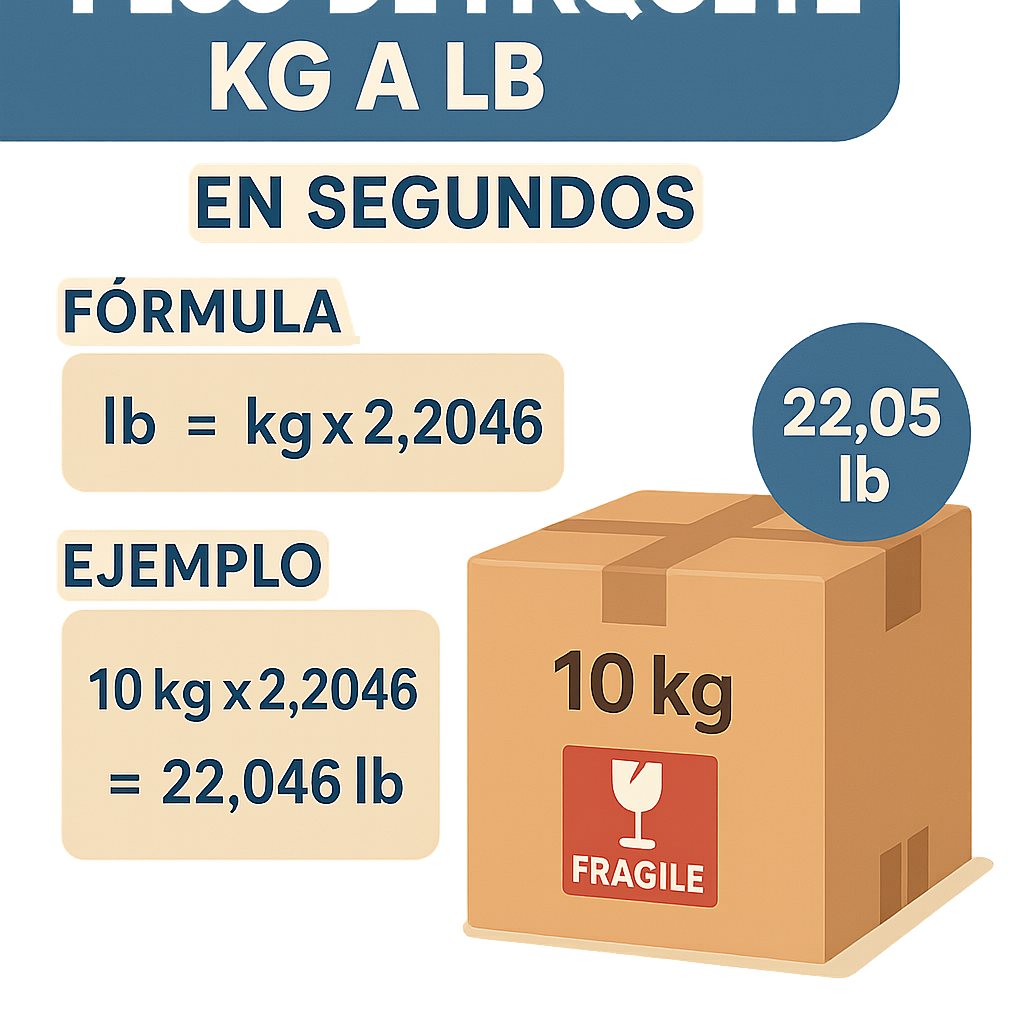 Calculadora Peso De Paquete Kg A Lb En Segundos para envíos rápidos