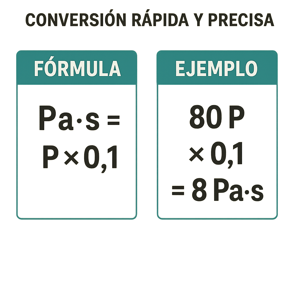 Calculadora Poise A Pa S Conversion Rapida Y Precisa para ingenieros y estudiantes