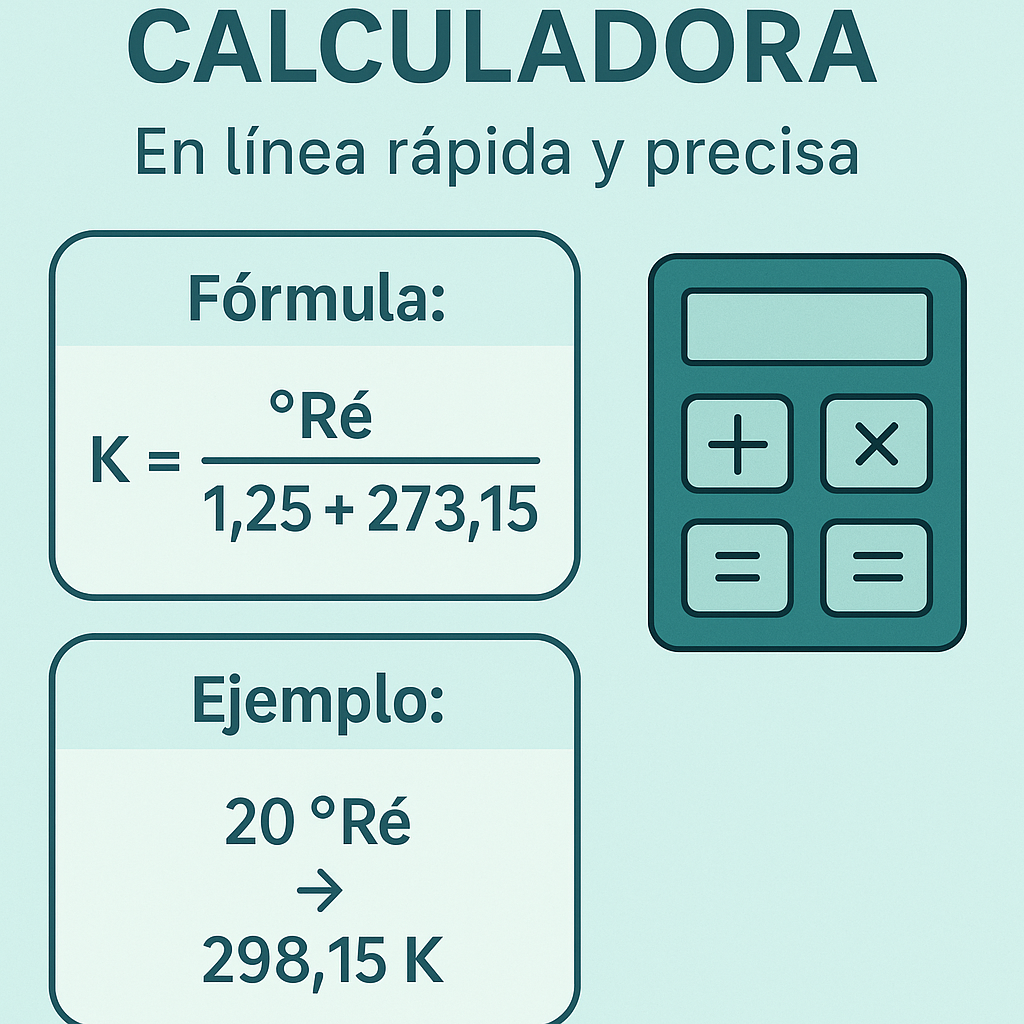Calculadora Reaumur A K Online Rapida Y Precisa para conversiones exactas
