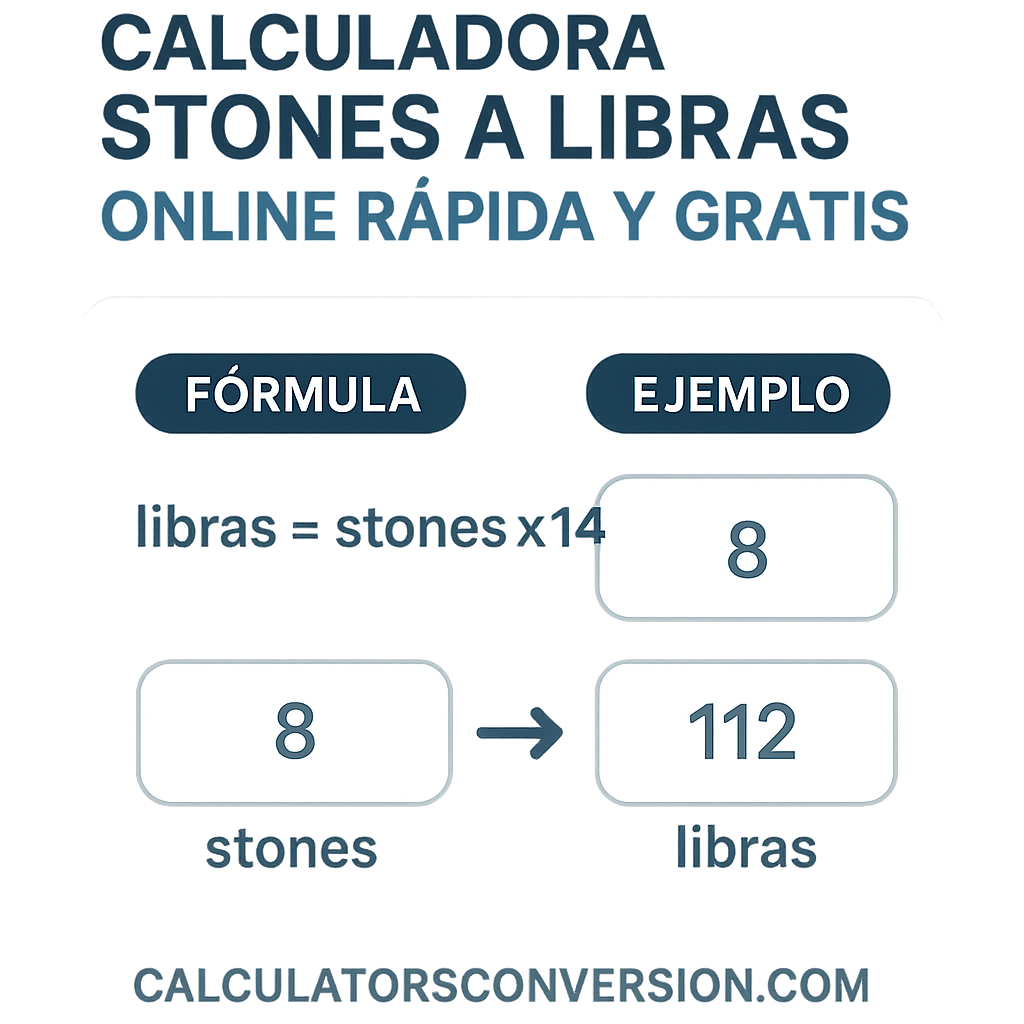 Calculadora Stones A Libras Online Rapida Y Gratis para conversiones precisas