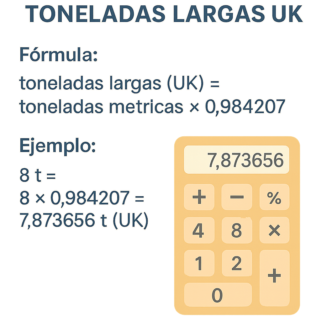 Calculadora toneladas métricas a toneladas largas UK: conversión rápida y precisa