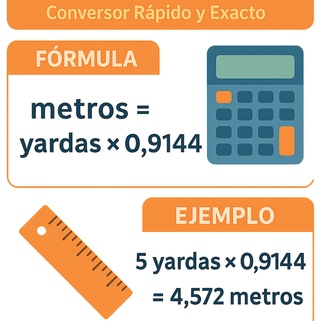 Calculadora Yardas A Metros Conversor Rapido Y Exacto para conversiones precisas