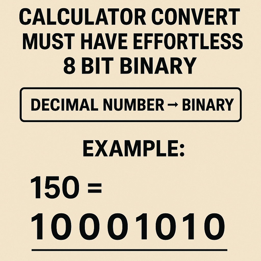 Calculator Converter Must Have Effortless 8 Bit Binary conversion guide