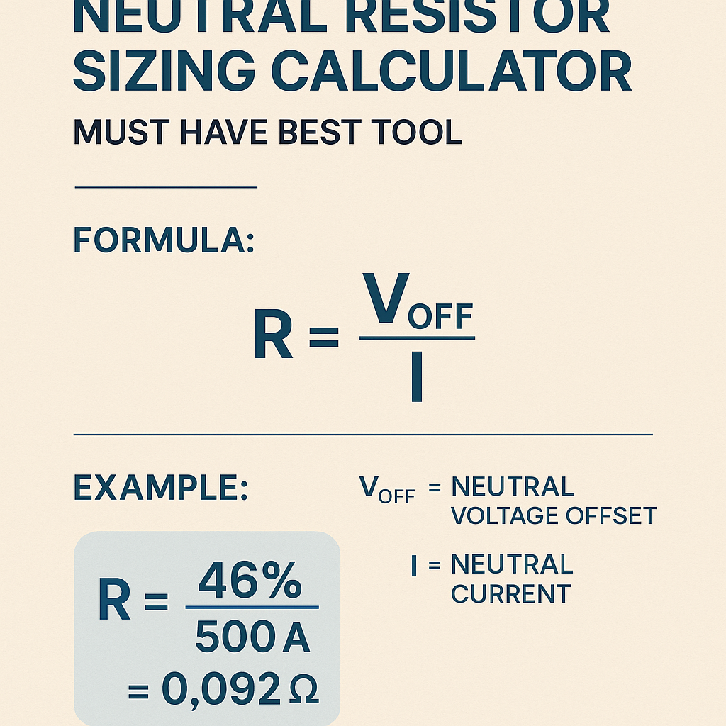 Neutral Resistor Sizing Calculator Must Have Best Tool for Accurate Designs
