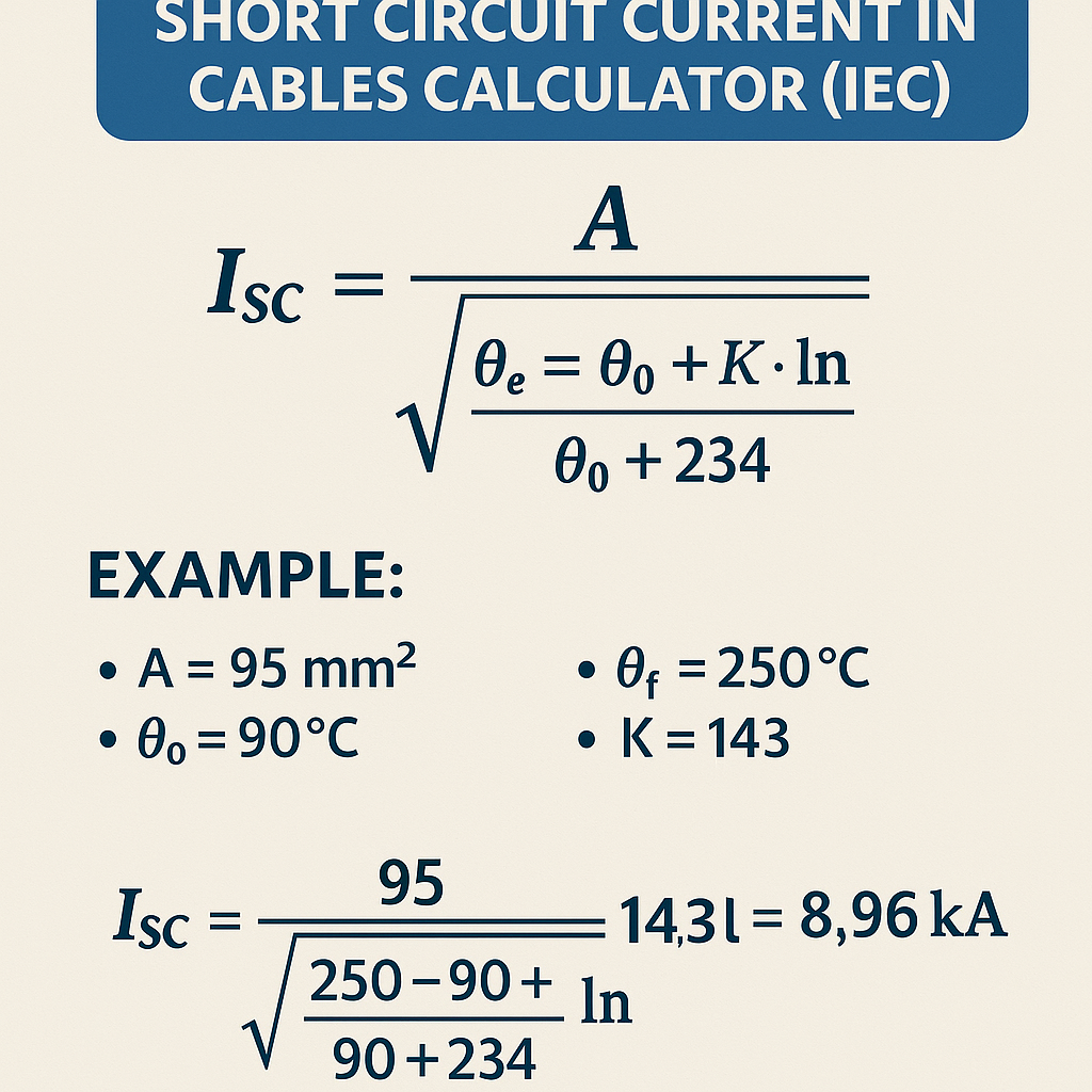 Short Circuit Current In Cables Calculator Iec Top Best guide for accurate sizing