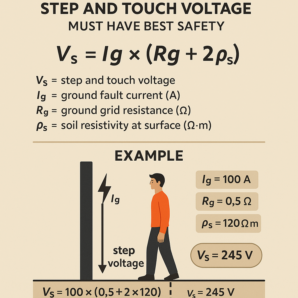 Step and touch voltage calculator must have best safety guide for engineers