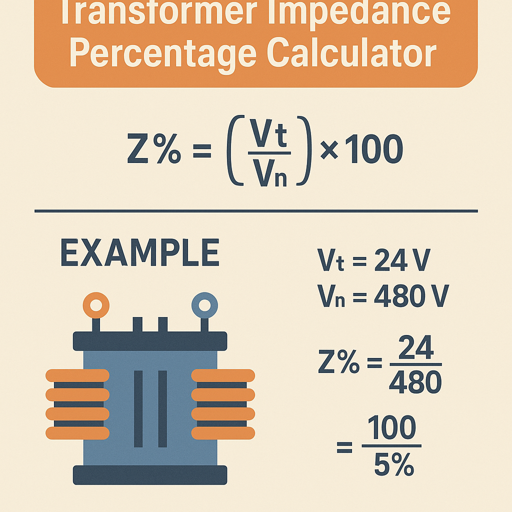 Transformer Impedance Percentage Calculator Best Must Have for Accurate Load Calculations