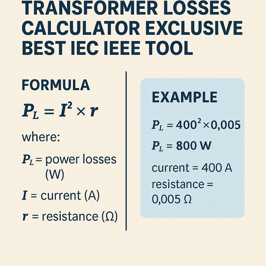 Transformer Losses Calculator Exclusive Best Iec Ieee Tool for Accurate Efficiency Analysis