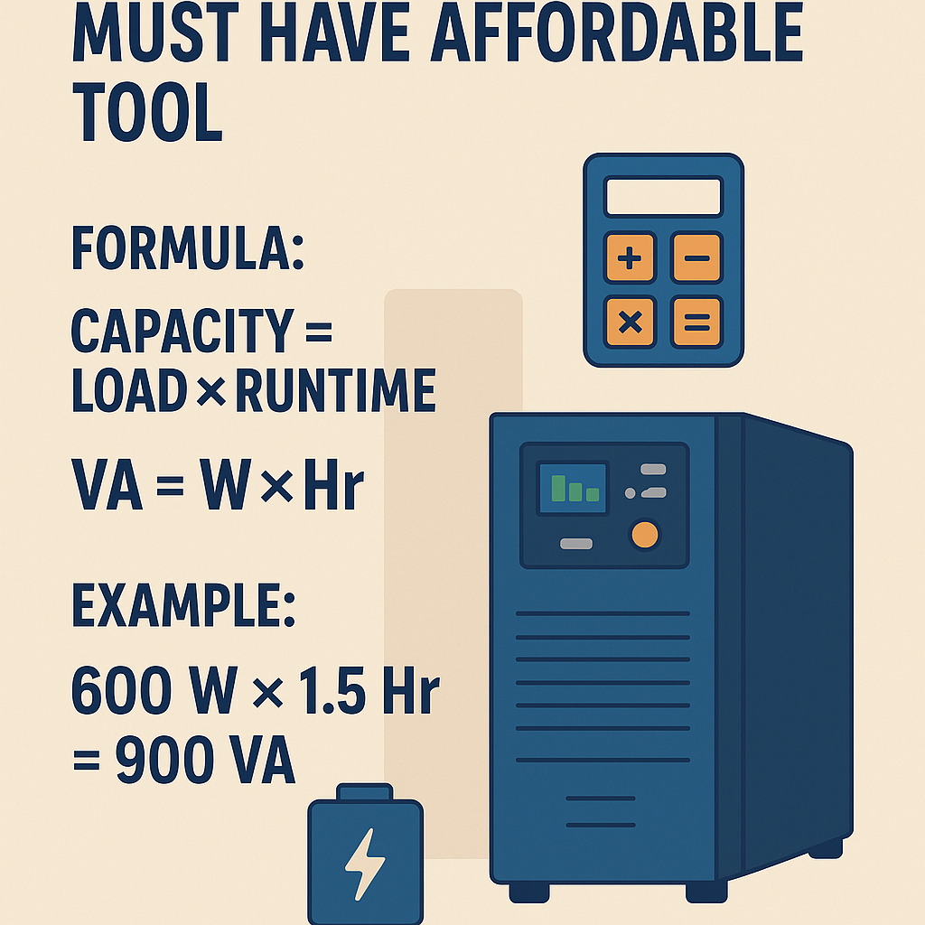 Ups Capacity Calculator Must Have Affordable Tool to Optimize Power Needs