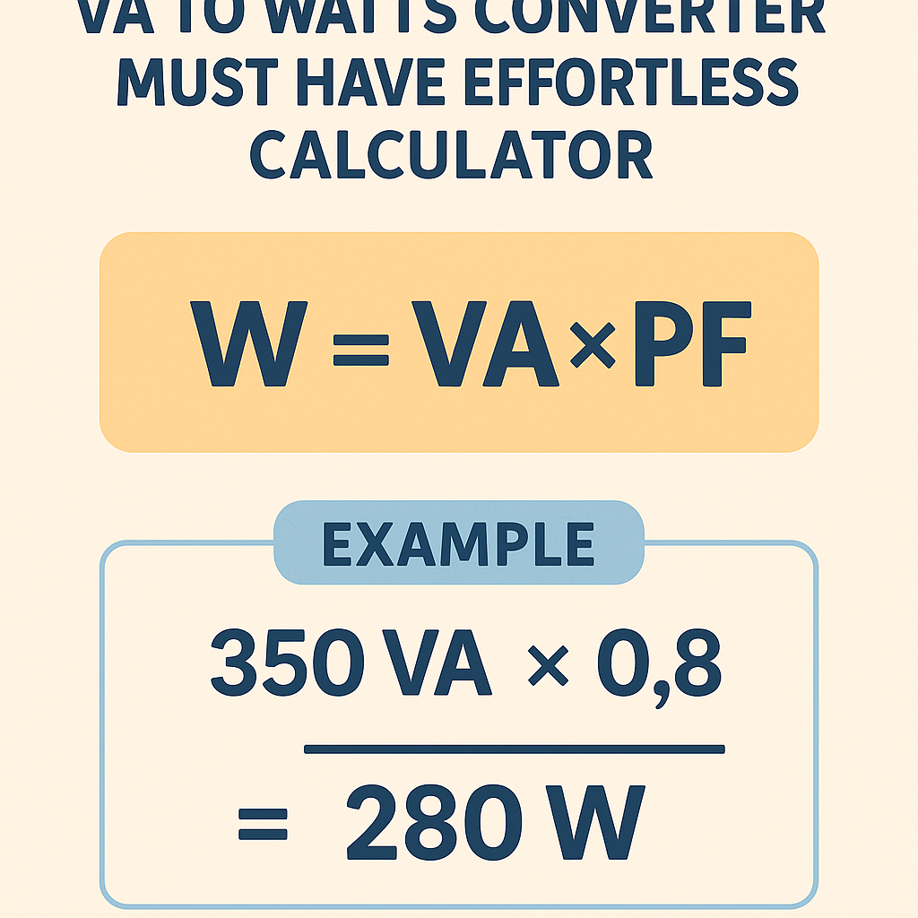 Va To Watts Converter Must Have Effortless Calculator for Accurate Power Conversion